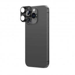 AMAZINGTHING aviacijos klasės grūdinto stiklo objektyvas iPhone 16 Pro / 16 Pro Max kameros objektyvui – juodas