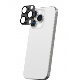 AMAZINGTHING aviacijos klasės grūdinto stiklo objektyvas iPhone 16 Pro / 16 Pro Max kameros objektyvui – juodas