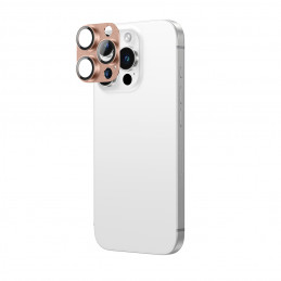 NUOSTABUS aviacijos klasės grūdinto stiklo objektyvas „iPhone 16 Pro / 16 Pro Max“ kameros objektyvui – rožinio aukso sp...