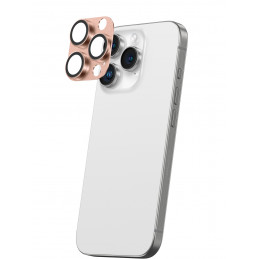 NUOSTABUS aviacijos klasės grūdinto stiklo objektyvas „iPhone 16 Pro / 16 Pro Max“ kameros objektyvui – rožinio aukso sp...