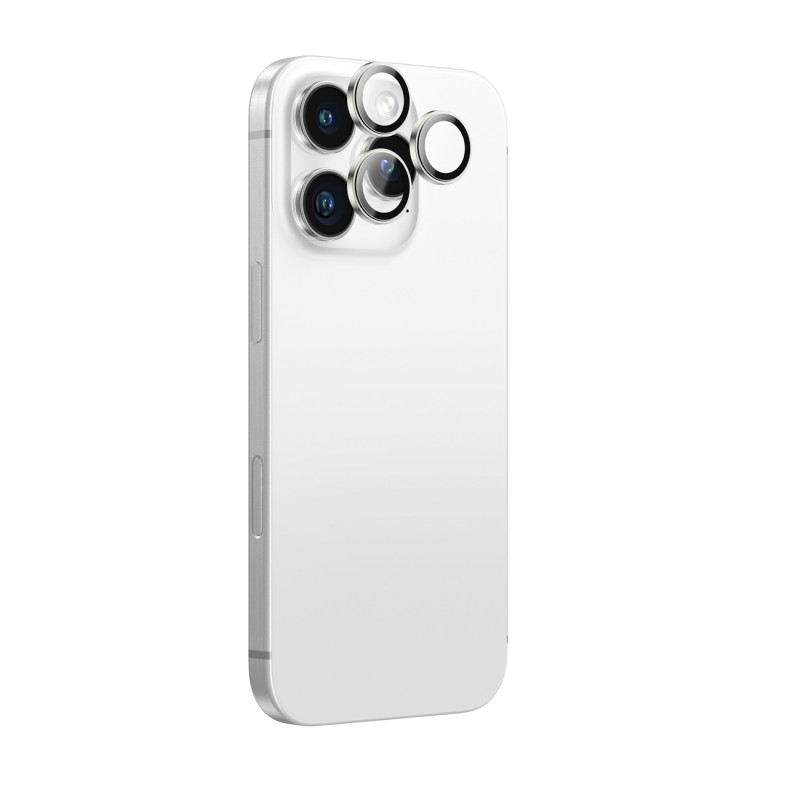 „AMAZINGTHING AR“ aliuminio grūdinto stiklo 3 lęšių dėklas su kameros objektyvo rėmeliu, skirtas „iPhone 16 Pro / 16 Pro...