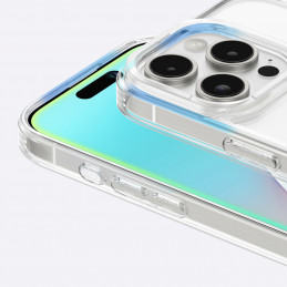 NUOSTABUS minimalaus dizaino „Mag“ dėklas su magnetiniu žiedu, skirtas „iPhone 16 Pro“ – permatomas