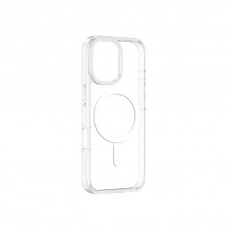 NUOSTABUS minimalaus dizaino „Mag“ dėklas su magnetiniu žiedu, skirtas „iPhone 16 Plus“ – permatomas