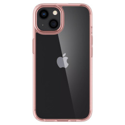 Spigen Ultra Hybrid dėklas iPhone 13 - rožinis ir skaidrus
