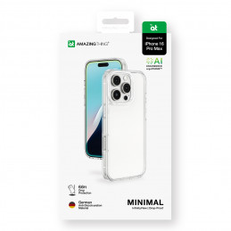 NUOSTABUS minimalaus dizaino „iPhone 16 Pro Max“ dėklas – skaidrus