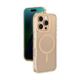 NUOSTABUS „Titan Pro Mag“ dėklas su magnetiniu žiedu, skirtas „iPhone 16 Pro“ – rožinio aukso spalvos