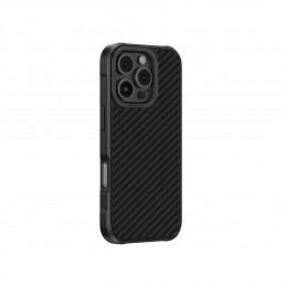 NUOSTABUS „Titan Max“ dėklas su 1500D aramidiniu pluoštu, skirtas „iPhone 16 Pro Max“ – juodas