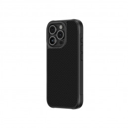 NUOSTABUS „Titan Max“ dėklas su 600D aramidiniu pluoštu, skirtas „iPhone 16 Pro Max“ – juodas