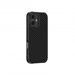 NUOSTABUS „Titan Max“ dėklas su 1500D aramidiniu pluoštu, skirtas „iPhone 16 Plus“ – juodas