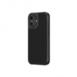 NUOSTABUS „Titan Max“ dėklas su 1500D aramidiniu pluoštu, skirtas „iPhone 16 Plus“ – juodas