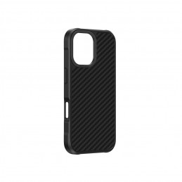 NUOSTABUS „Titan Max“ dėklas su 1500D aramidiniu pluoštu, skirtas „iPhone 16 Plus“ – juodas