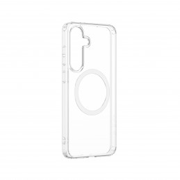 NUOSTABUS minimalaus dizaino dėklas su magnetiniu žiedu, skirtas „Samsung Galaxy S25“ – skaidrus.