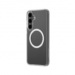 NUOSTABUS minimalaus dizaino dėklas su magnetiniu žiedu, skirtas „Samsung Galaxy S25+“ – skaidrus.