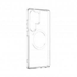 NUOSTABUS minimalaus dizaino dėklas su magnetiniu žiedu, skirtas „Samsung Galaxy S25 Ultra“ – skaidrus.