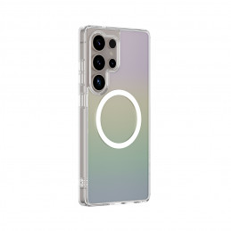 NUOSTABUS minimalaus dizaino „Mag“ dėklas su magnetiniu žiedu, skirtas „Samsung Galaxy S25 Ultra“ – vaivorykštinis