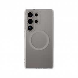 NUOSTABUS minimalaus dizaino dėklas su magnetiniu žiedu, skirtas „Samsung Galaxy S25 Ultra“ – pilkas