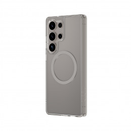 NUOSTABUS minimalaus dizaino dėklas su magnetiniu žiedu, skirtas „Samsung Galaxy S25 Ultra“ – pilkas