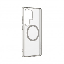 NUOSTABUS minimalaus dizaino dėklas su magnetiniu žiedu, skirtas „Samsung Galaxy S25 Ultra“ – pilkas