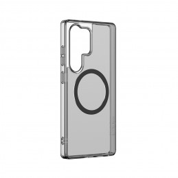 NUOSTABUS minimalaus dizaino dėklas su magnetiniu žiedu, skirtas „Samsung Galaxy S25 Ultra“ – juodas