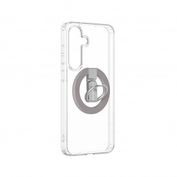 NUOSTABUS minimalaus dizaino dėklas su magnetiniu žiedu ir magnetiniu žiedu, skirtas „Samsung Galaxy S25+“ – skaidrus