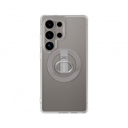 NUOSTABUS minimalaus dizaino dėklas su magnetiniu žiedu ir magnetiniu žiedu, skirtas „Samsung Galaxy S25 Ultra“ – skaidr...