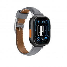 „AMAZINGTHING“ odinis „Class Band“ dirželis „Apple Watch 45 / 46 / 49 mm“ – pilkas