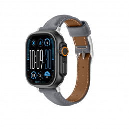 „AMAZINGTHING“ odinis „Class Band“ dirželis „Apple Watch 45 / 46 / 49 mm“ – pilkas