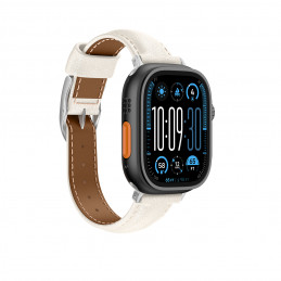 „AMAZINGTHING“ odinis „Class Band“ dirželis, skirtas „Apple Watch“ 45/ 46/ 49 mm – šviesiai smėlio spalvos
