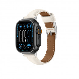 „AMAZINGTHING“ odinis „Class Band“ dirželis, skirtas „Apple Watch“ 45/ 46/ 49 mm – šviesiai smėlio spalvos