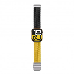 „AMAZINGTHING Blend Band“ 2 vnt. pakuotė, skirta „Apple Watch 45/ 46/ 49 mm“ – geltona/ juoda/ juoda