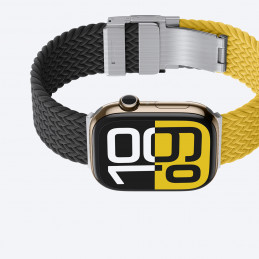 „AMAZINGTHING Blend Band“ 2 vnt. pakuotė, skirta „Apple Watch 45/ 46/ 49 mm“ – geltona/ juoda/ juoda