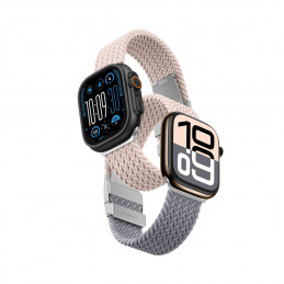„AMAZINGTHING Blend Band“ 2 vnt. pakuotė, skirta „Apple Watch 42 mm“ – rožinės pilkos / rožinės spalvos