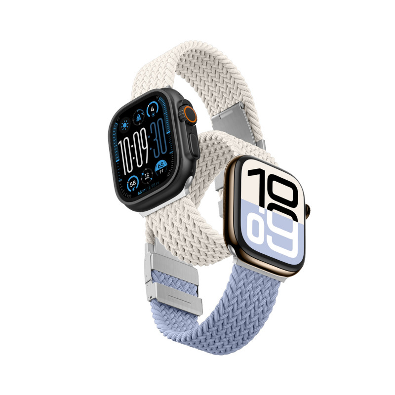„AMAZINGTHING Blend Band“ 2 vnt. pakuotė, skirta „Apple Watch 42 mm“ – kosminės mėlynos / žvaigždžių mėlynos spalvos