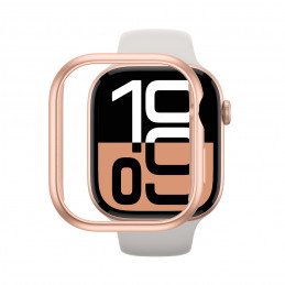 NUOSTABUS minimalaus dizaino dėklas, skirtas „Apple Watch 46mm“ – rožinio aukso spalvos