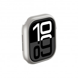 NUOSTABUS minimalaus dizaino dėklas, skirtas „Apple Watch 46mm“ laikrodžiui – sidabrinis