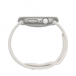NUOSTABUS minimalaus dizaino dėklas, skirtas „Apple Watch 46mm“ laikrodžiui – sidabrinis