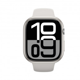 NUOSTABUS minimalaus dizaino dėklas, skirtas „Apple Watch 46mm“ laikrodžiui – sidabrinis
