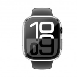 NUOSTABUS „Radix“ stiklinis dėklas, skirtas „Apple Watch 46mm“ – skaidrus