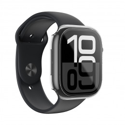 NUOSTABUS „Radix“ stiklinis dėklas, skirtas „Apple Watch 46mm“ – skaidrus