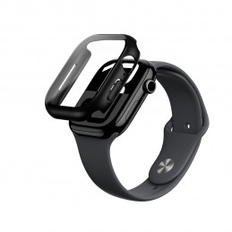 NUOSTABUS „Radix“ stiklinis dėklas, skirtas „Apple Watch 46mm“ – juodas