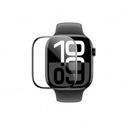 NUOSTABUS „Radix“ plėvelės ekrano apsauga su juodu rėmeliu, skirta „Apple Watch 46mm“