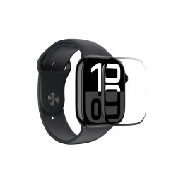 NUOSTABUS „Radix“ plėvelės ekrano apsauga su juodu rėmeliu, skirta „Apple Watch 46mm“