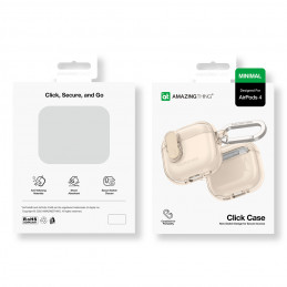 NUOSTABUS minimalaus dydžio dėklas „AirPods 4“ – „Desert“