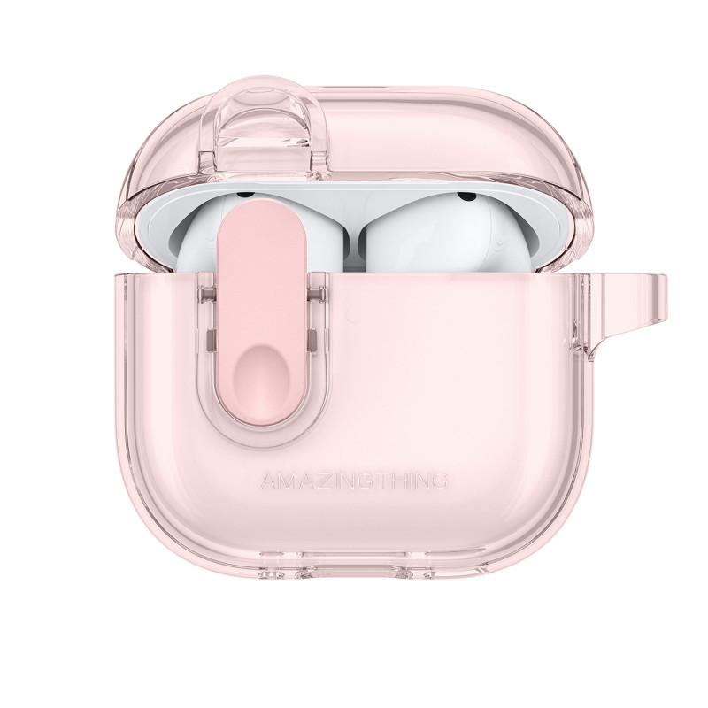 NUOSTABUS minimalaus dydžio dėklas „AirPods 4“ – rožinis