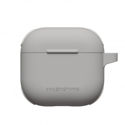 „AMAZINGTHING Omni“ dėklas, skirtas „AirPods 4“ – pilkas