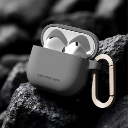 NUOSTABUS „Omni“ dėklas, skirtas „AirPods 4“ – juodas