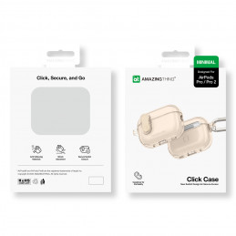 NUOSTABUS minimalaus dizaino dėklas „AirPods Pro 2“ – „Desert“