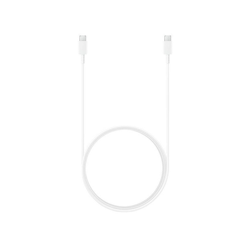 Samsung EP-DX310JWE USB-C – USB-C 3A kabelis 1,8 m (didelis – pakaitinė pakuotė) – baltas