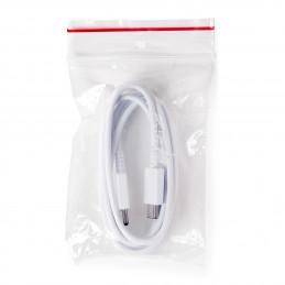 Samsung EP-DX310JWE USB-C – USB-C 3A kabelis 1,8 m (didelis – pakaitinė pakuotė) – baltas