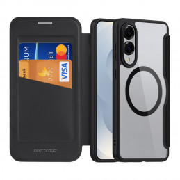„Dux Ducis Skin X Pro“ dėklas su „MagSafe“ sąsaja, skirtas „Samsung Galaxy S25 Edge“ – juodas